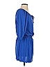 Veronica M. Solid Blue Casual Dress Size XS - photo 4