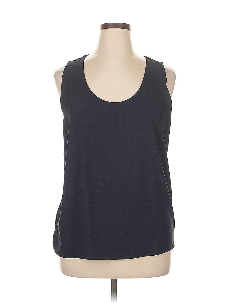 Pre-owned Ann Taylor Sleeveless Top Blue Scoop Neck Tops