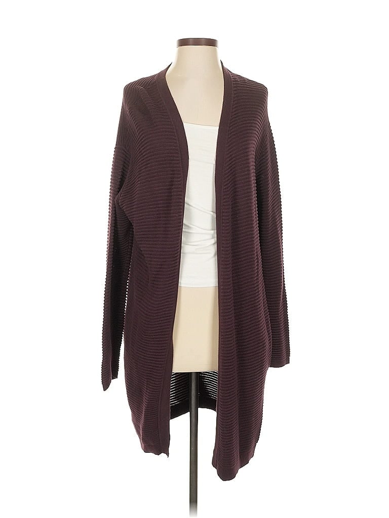 Pre-owned H&m Cardigan Sweater In Burgundy