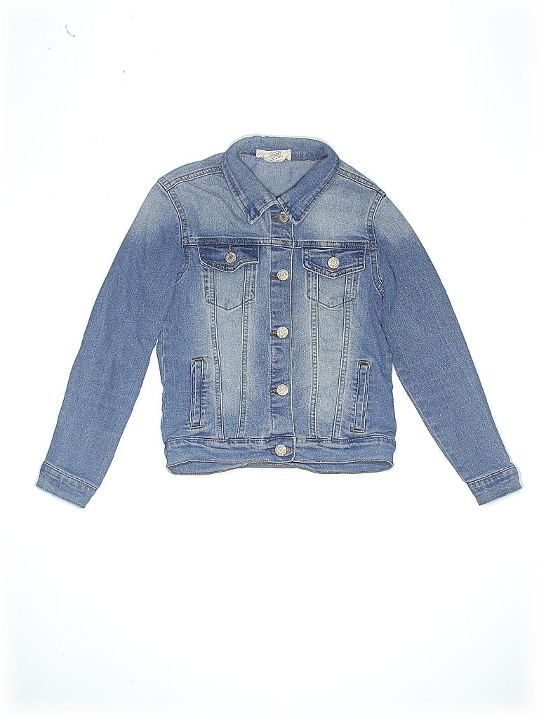 Pre-owned Assorted Brands Kids' Denim Jacket In Blue