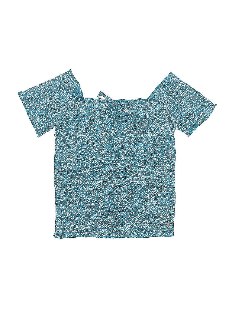 Click to view more detailed imagery on our partner's website Pre-owned Roxy Kids' Short Sleeve Blouse In Blue