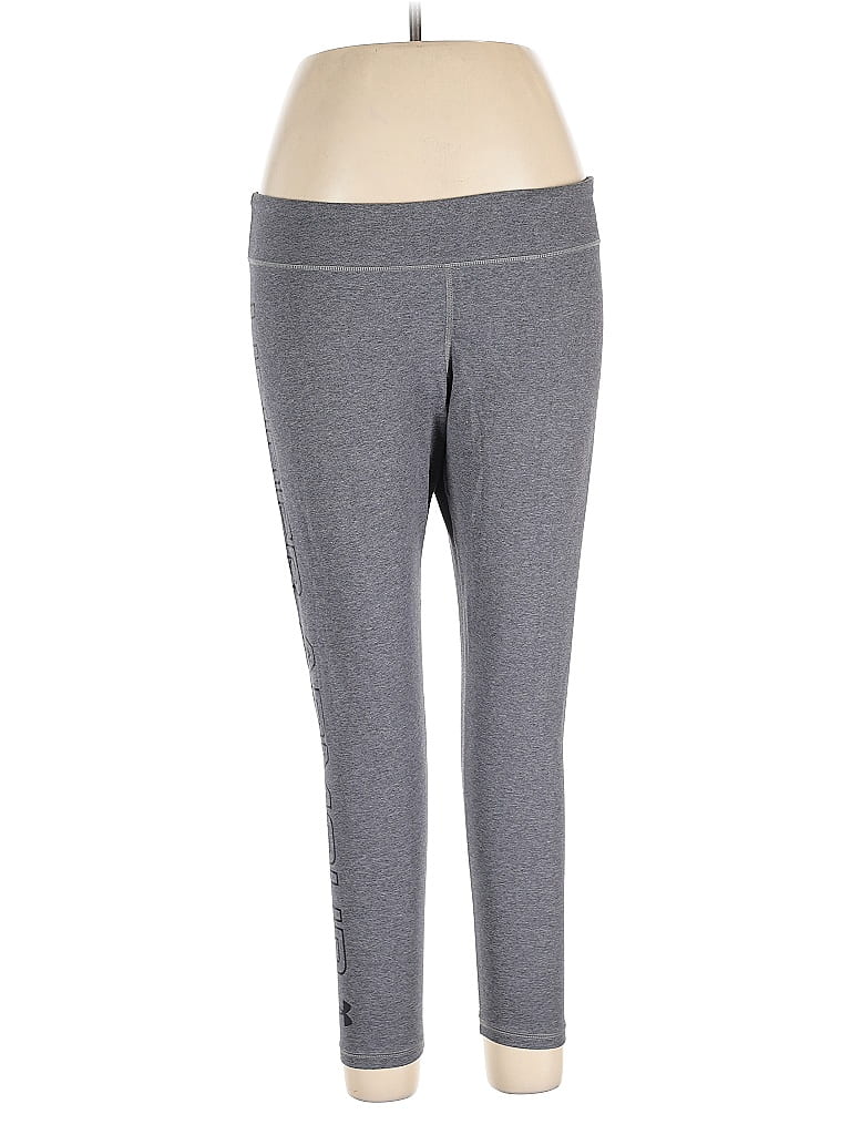 Pre-owned Under Armour Active Pants In Gray