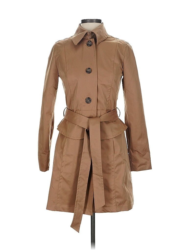 Pre-owned Plenty By Tracy Reese Trenchcoat In Brown