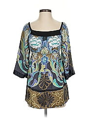 Hale Bob 3/4 Sleeve Silk Top