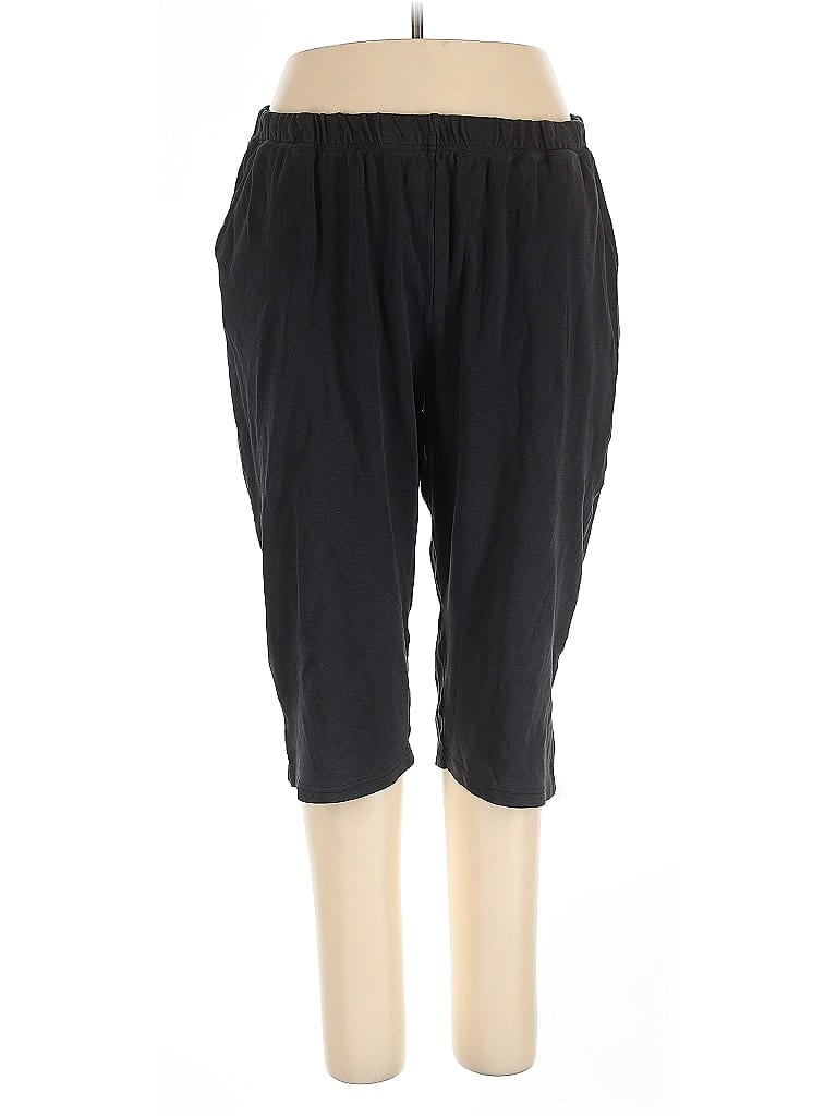 Pre-owned Woman Within Casual Pants In Black