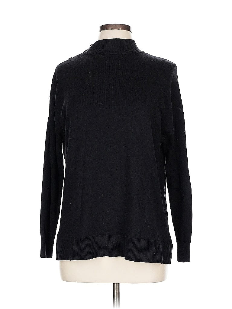 Pre-owned Ann Taylor Turtleneck Sweater In Black