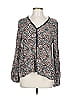 Mystree 100% Rayon Teal Long Sleeve Blouse Size L - photo 1