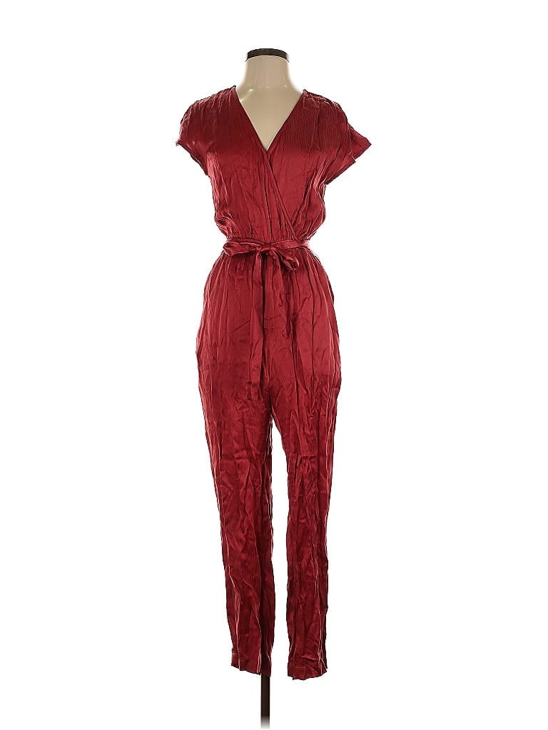 Pre-owned Greylin Jumpsuit In Burgundy