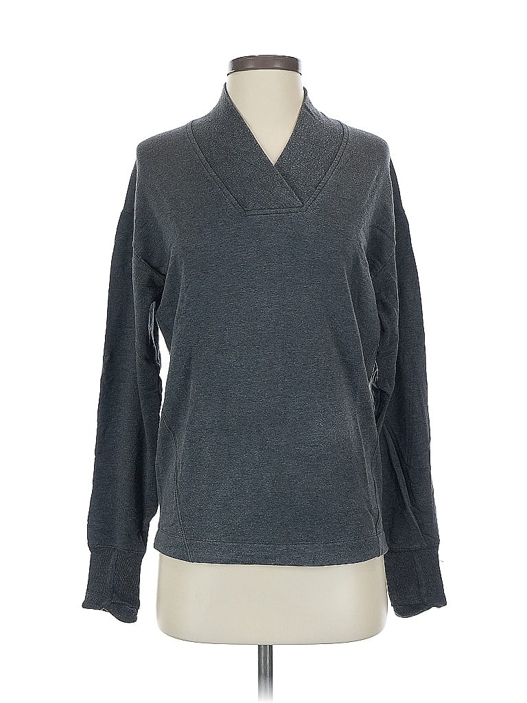 Pre-owned Athleta Pullover Sweater In Gray