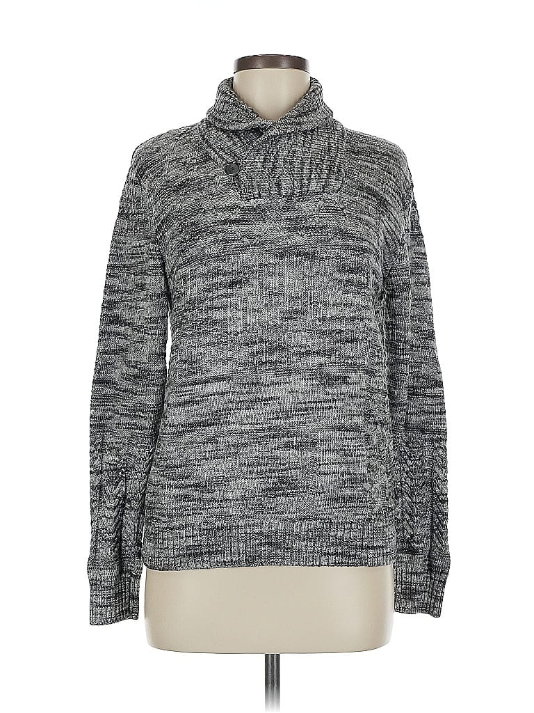 Pre-owned Calvin Klein Turtleneck Sweater In Gray