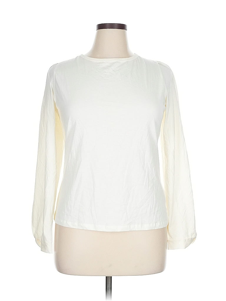 Click to view more detailed imagery on our partner's website Pre-owned Jcrew Long Sleeve T-shirt In White