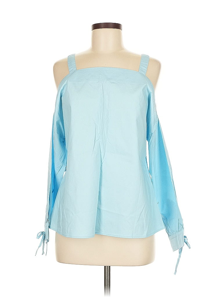 Loveriche 3/4 Sleeve Blouse In Blue