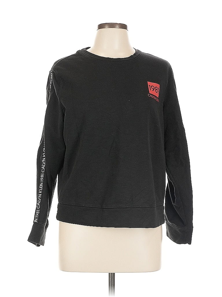 Pre-owned Calvin Klein Sweatshirt In Black