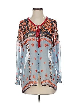 Plenty By Tracy Reese Long Sleeve Silk Top
