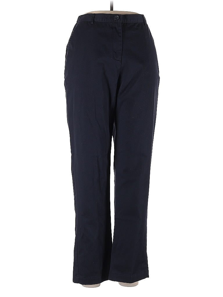 Pre-owned Lands' End Casual Pants In Blue
