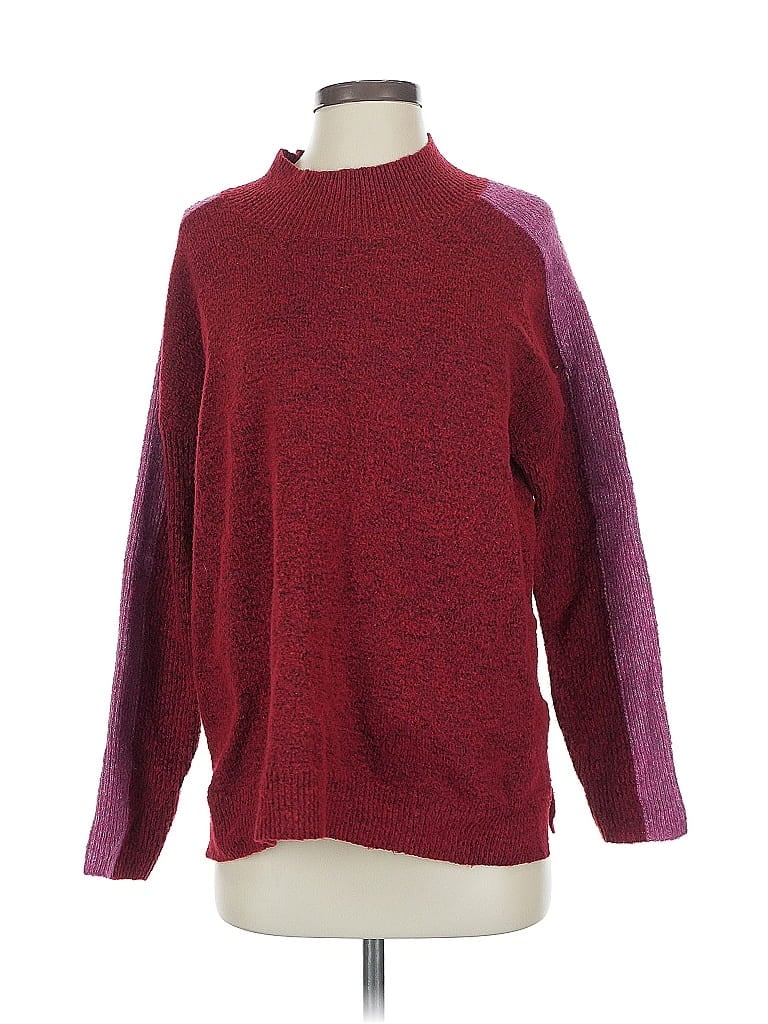 Pre-owned Heartloom Pullover Sweater In Burgundy
