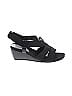 AUBREY LYNN Black Wedges Size 6 1/2 - photo 1