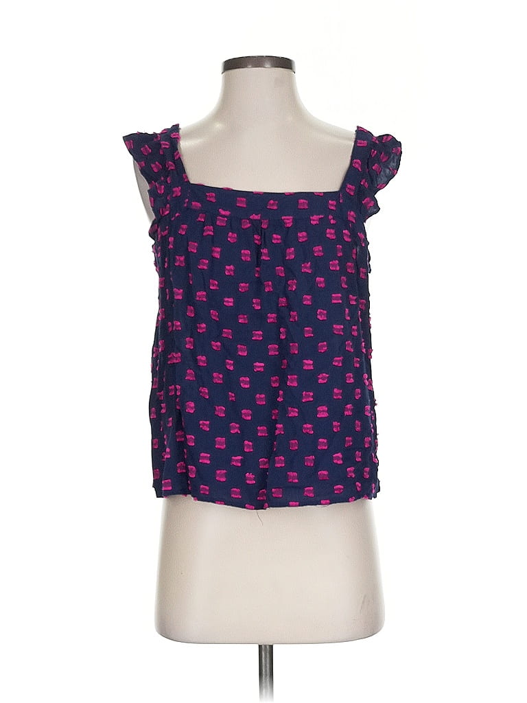 Pre-owned Ann Taylor Loft Sleeveless Blouse In Purple