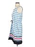 T by Talbots 100% Cotton Stripes Blue Casual Dress Size S - photo 4