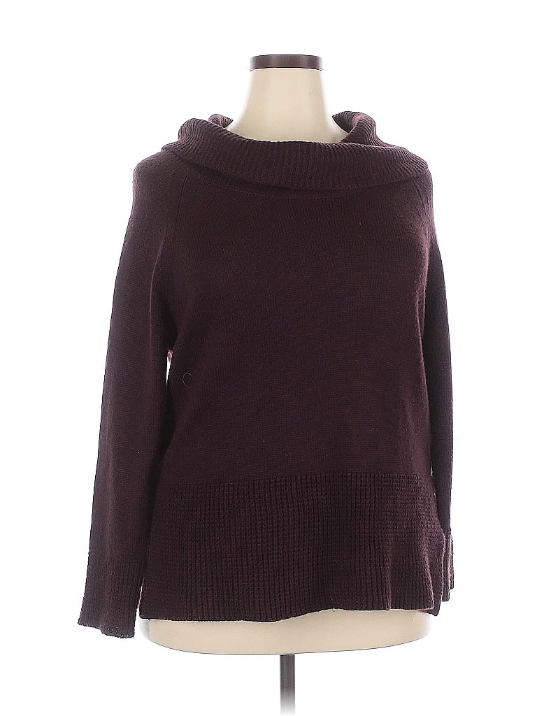 Pre-owned Ivanka Trump Turtleneck Sweater In Burgundy