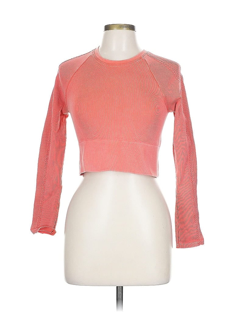 Pre-owned Offline By Aerie 3/4 Sleeve T-shirt In Orange