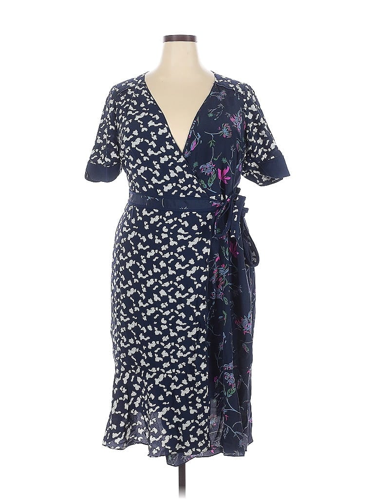 Tanya Taylor 100% Silk Blue Casual Dress Size 14 - photo 1