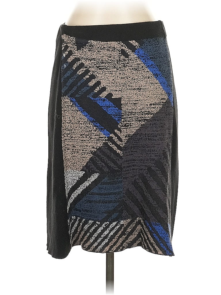Pre-owned Nic + Zoe Casual Skirt In Gray