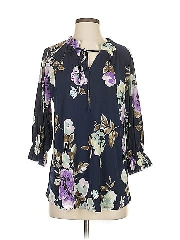 Honeyme 3/4 Sleeve Blouse (view 1)
