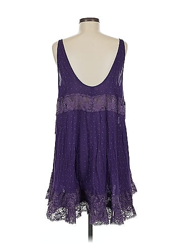 Intimately by Free People 100% Rayon Purple Cocktail Dress Size M