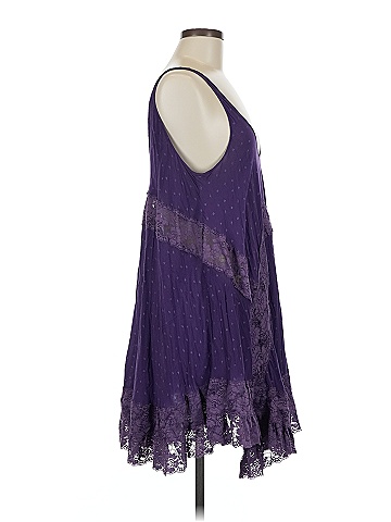 Intimately by Free People 100% Rayon Purple Cocktail Dress Size M