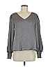 Blu Pepper Gray Long Sleeve Blouse Size M - photo 1