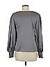 Blu Pepper Gray Long Sleeve Blouse Size M - photo 2
