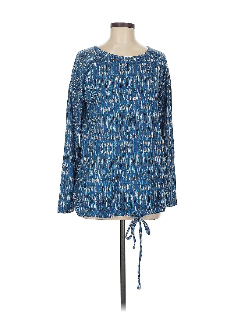 Pre-owned Rhonda Shear Long Sleeve T-shirt In Blue