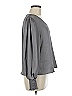 Blu Pepper Gray Long Sleeve Blouse Size M - photo 3