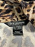 St. John Animal Print Brown Sleeveless Silk Top Size 6 - photo 7
