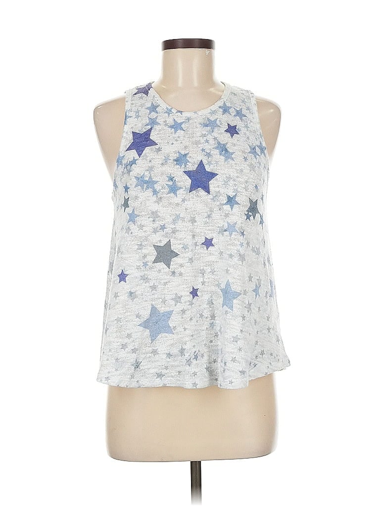 GINGER G Pre-owned Tank Top Silver Halter Neckline Tops