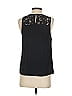 Skies Are Blue 100% Polyester Floral Solid Black Sleeveless Blouse Size XS - photo 2