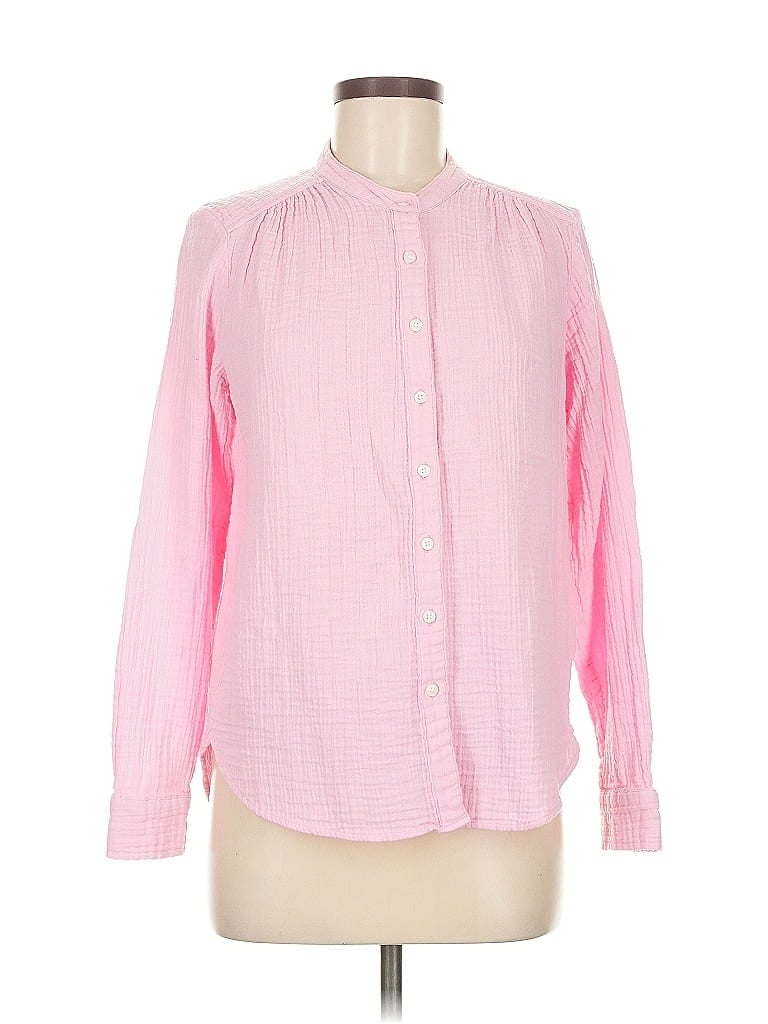 Pre-owned Gap Long Sleeve Blouse In Pink
