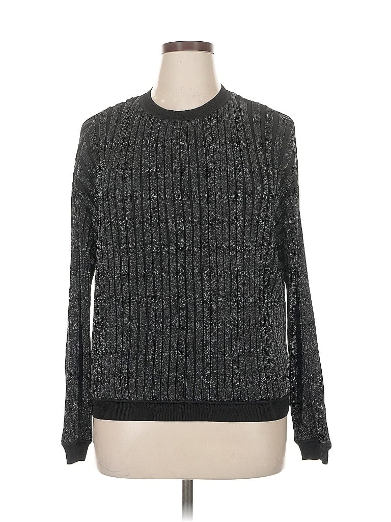 Pashmina Metallic Gray Pullover Sweater Size XL - photo 1