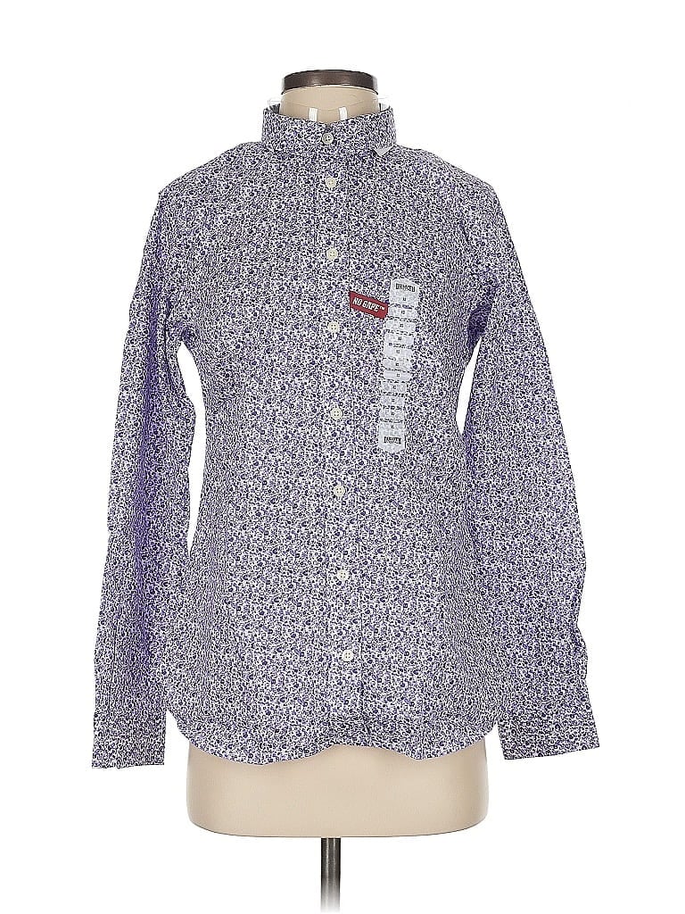 Duluth Trading Co. Long Sleeve Button Down Shirt In Purple