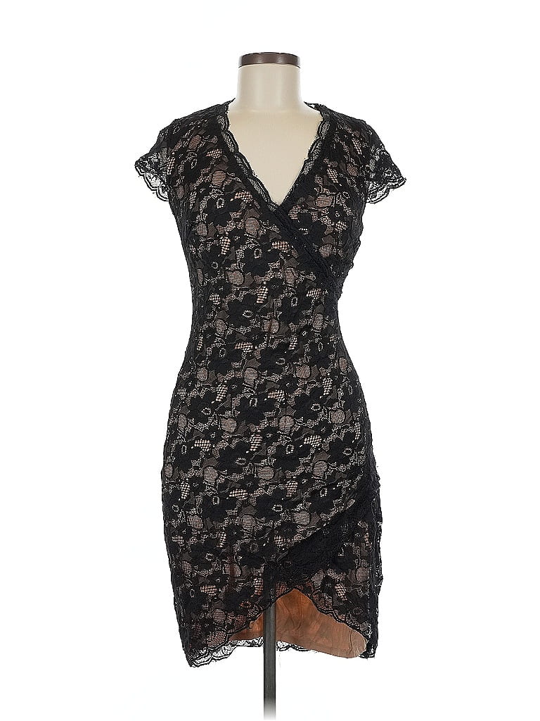 Bebe Black Cocktail Dress Size M - photo 1