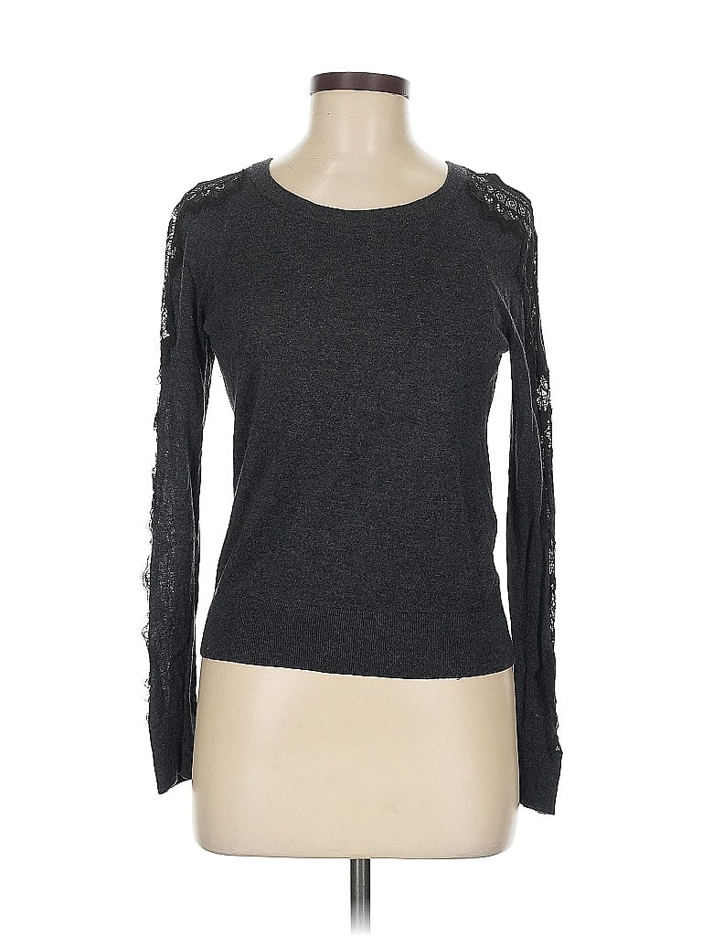 Pre-owned Ann Taylor Loft Pullover Sweater In Gray