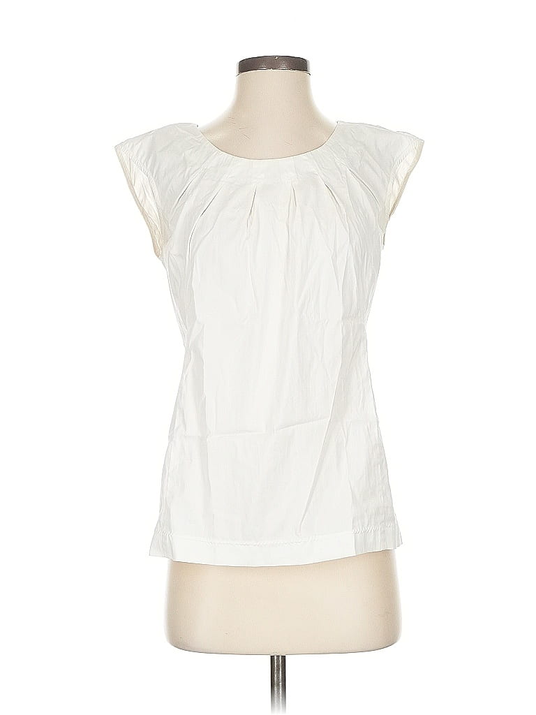 Ann Taylor White Sleeveless Blouse Size 0 - photo 1