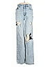 PacSun 100% Cotton Graphic Blue Jeans Size 26 waist - photo 1