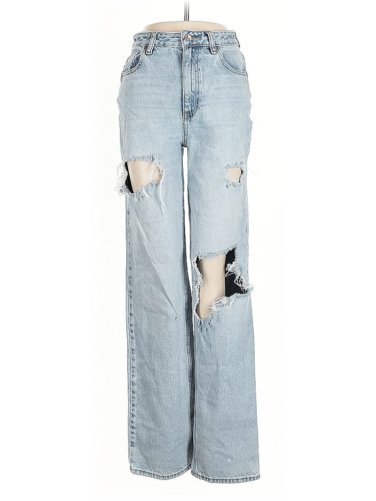 PacSun 100% Cotton Graphic Blue Jeans Size 26 waist - photo 1