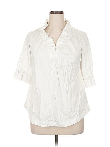Soft Surroundings 3/4 Sleeve Button-Down Shirt (view 1)