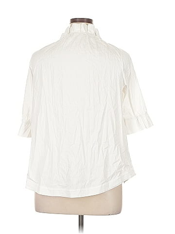 Soft Surroundings 3/4 Sleeve Button-Down Shirt (view 2)