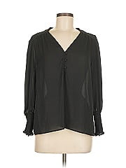 Aqua 3/4 Sleeve Blouse