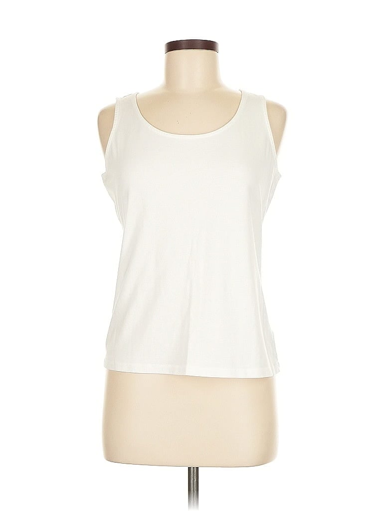 Click to view more detailed imagery on our partner's website Pre-owned Talbots Sleeveless T-shirt In White