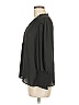 Aqua 100% Polyester Black 3/4 Sleeve Blouse Size M - photo 4